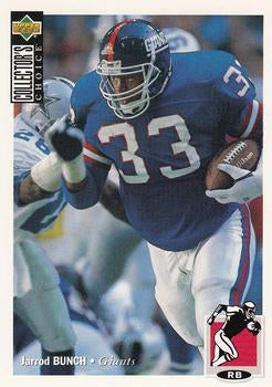 #311 Jarrod Bunch - New York Giants - 1994 Collector's Choice Football