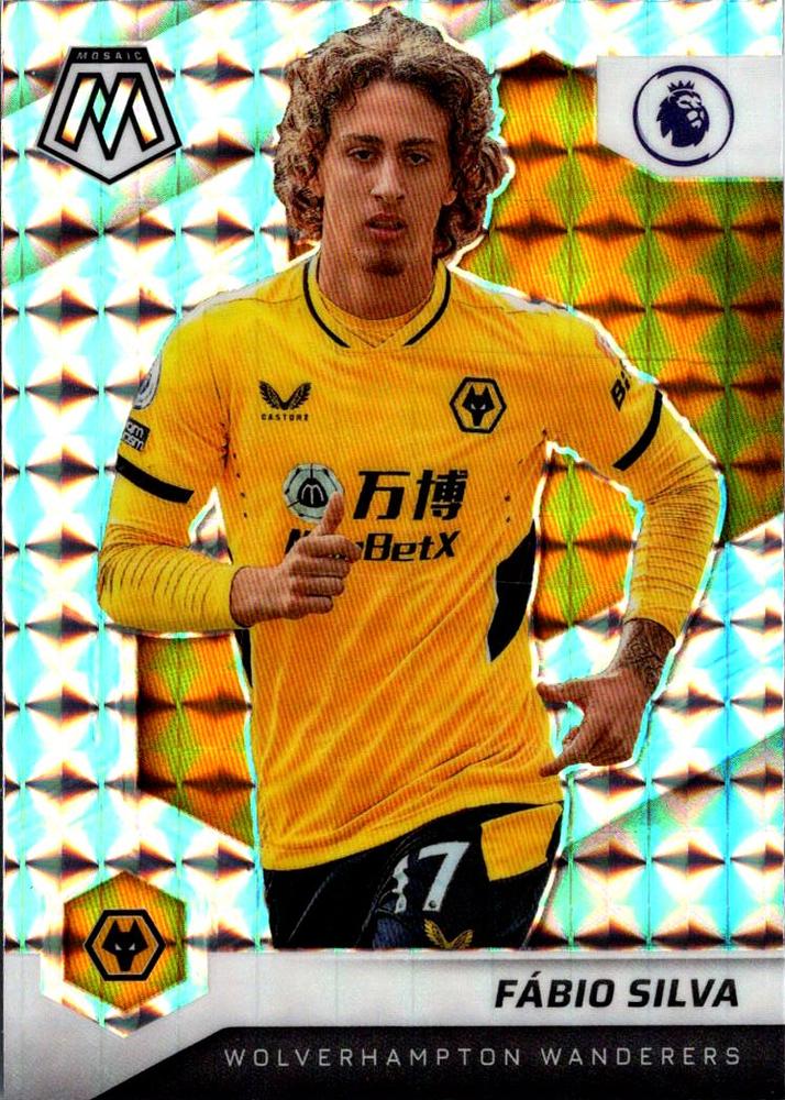 #53 Fabio Silva - Wolverhampton Wanderers - 2021-22 Panini Mosaic Premier League - Mosaic Soccer