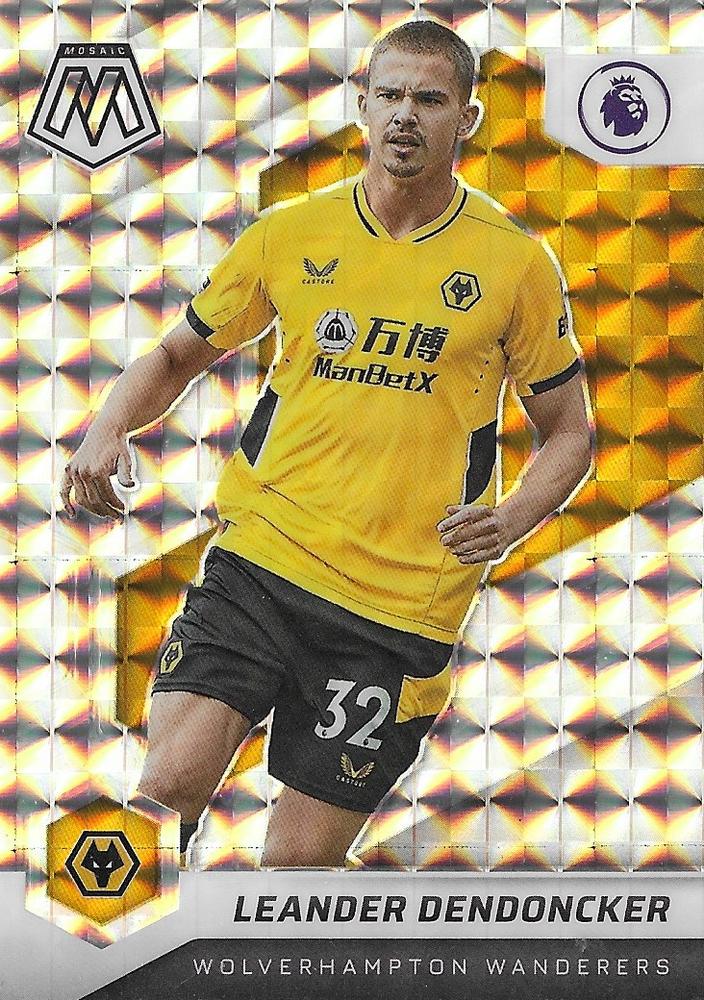 #56 Leander Dendoncker - Wolverhampton Wanderers - 2021-22 Panini Mosaic Premier League - Mosaic Soccer