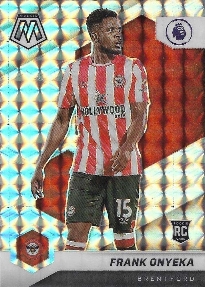 #73 Frank Onyeka - Brentford - 2021-22 Panini Mosaic Premier League - Mosaic Soccer