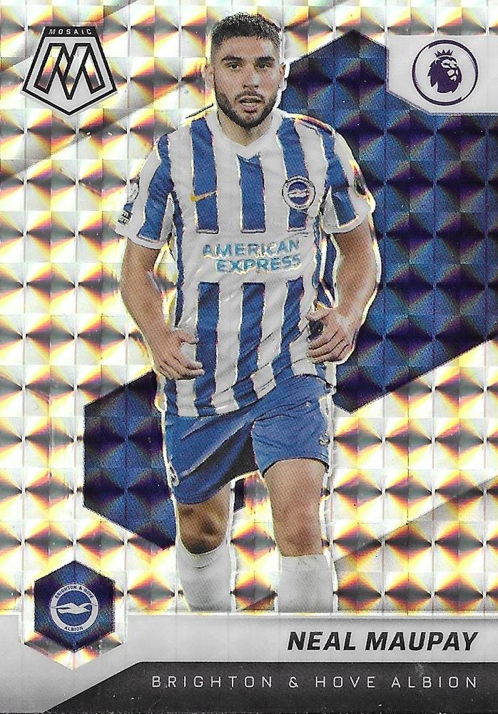 #117 Neal Maupay - Brighton & Hove Albion - 2021-22 Panini Mosaic Premier League - Mosaic Soccer