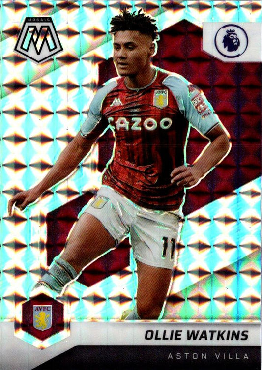#129 Ollie Watkins - Aston Villa - 2021-22 Panini Mosaic Premier League - Mosaic Soccer