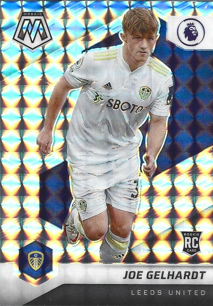 #194 Joe Gelhardt - Leeds United - 2021-22 Panini Mosaic Premier League - Mosaic Soccer