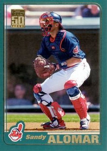 #312 Sandy Alomar - Cleveland Indians - 2001 Topps Baseball