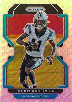 #312 Robby Anderson - Carolina Panthers - 2021 Panini Prizm - Silver Football