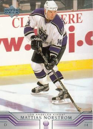 #312 Mattias Norstrom - Los Angeles Kings - 2001-02 Upper Deck Hockey