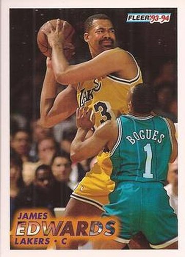 #312 James Edwards - Los Angeles Lakers - 1993-94 Fleer Basketball