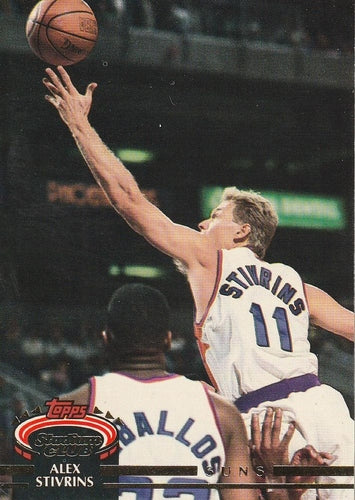 #312 Alex Stivrins - Phoenix Suns - 1992-93 Stadium Club Basketball