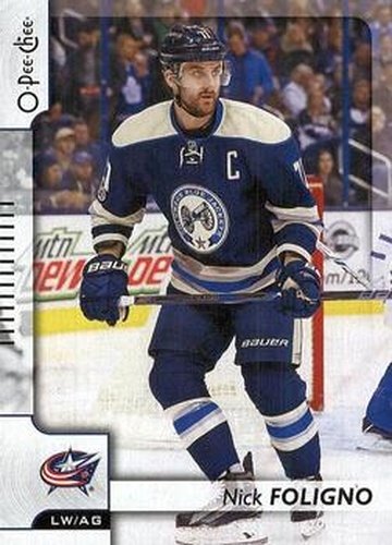 #312 Nick Foligno - Columbus Blue Jackets - 2017-18 O-Pee-Chee Hockey