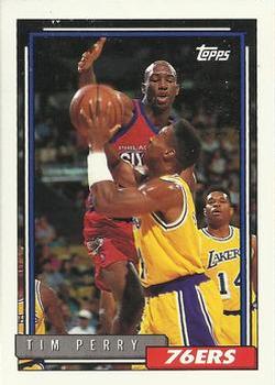 #312 Tim Perry - Philadelphia 76ers - 1992-93 Topps Basketball