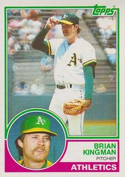 #312 Brian Kingman - Oakland Athletics - 1983 Topps Baseball