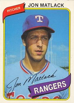 #312 Jon Matlack - Texas Rangers - 1980 O-Pee-Chee Baseball