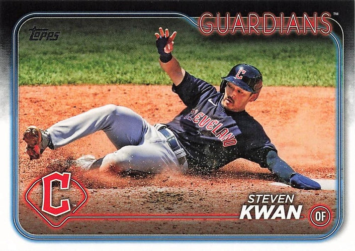 #312 Steven Kwan - Cleveland Guardians - 2024 Topps Baseball