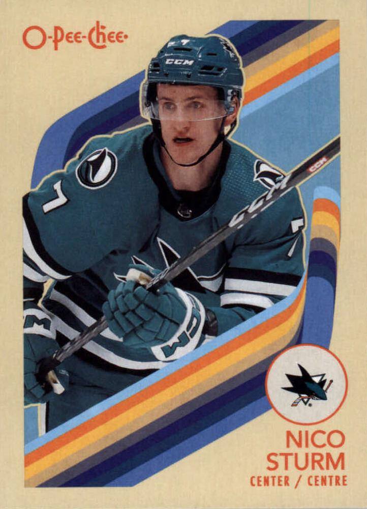 #312 Nico Sturm - San Jose Sharks - 2023-24 O-Pee-Chee - Retro Hockey