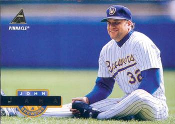 #312 John Jaha - Milwaukee Brewers - 1994 Pinnacle Baseball