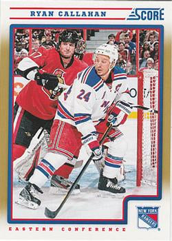 #312 Ryan Callahan - New York Rangers - 2012-13 Score - Gold Rush Hockey