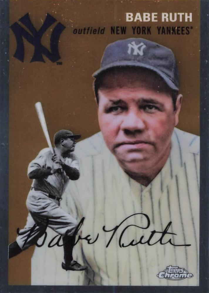 #312 Babe Ruth - New York Yankees - 2023 Topps Chrome Platinum Anniversary Baseball