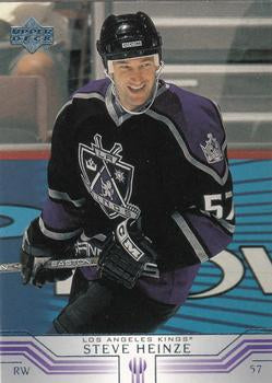 #313 Steve Heinze - Los Angeles Kings - 2001-02 Upper Deck Hockey
