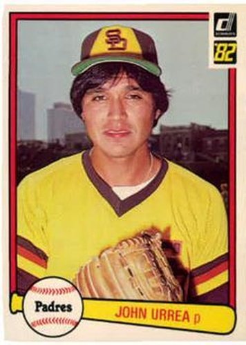 #313 John Urrea - San Diego Padres - 1982 Donruss Baseball