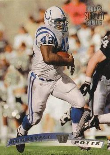 #313 Roosevelt Potts - Indianapolis Colts - 1996 Stadium Club Football