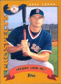 #313 Freddy Sanchez - Boston Red Sox - 2002 Topps Baseball