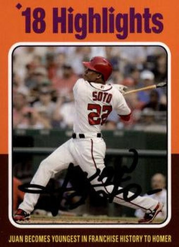 #314 Juan Soto - Washington Nationals - 2019 Topps Archives Baseball