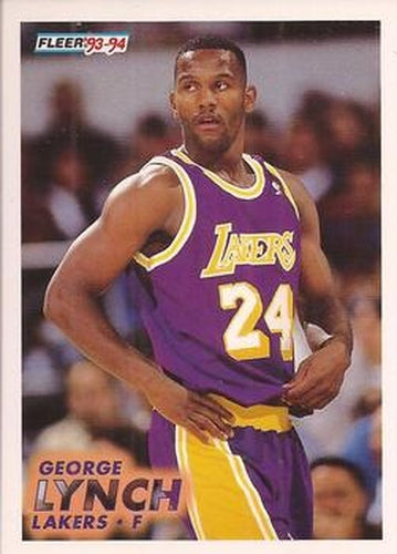 #314 George Lynch - Los Angeles Lakers - 1993-94 Fleer Basketball