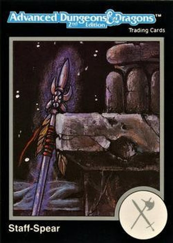 #314 Staff-Spear - 1991 TSR Advanced Dungeons & Dragons - Silver