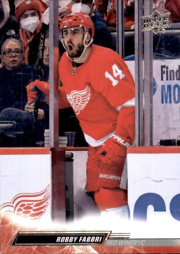 #314b Robby Fabbri - Detroit Red Wings - 2022-23 Upper Deck Hockey
