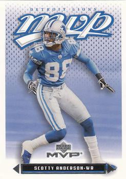 #315 Scotty Anderson - Detroit Lions - 2003 Upper Deck MVP Football