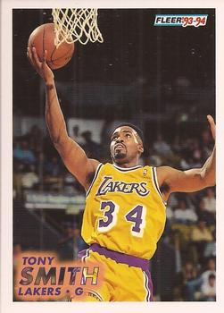 #315 Tony Smith - Los Angeles Lakers - 1993-94 Fleer Basketball
