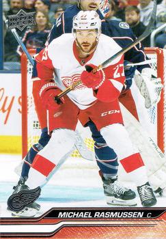 #315 Michael Rasmussen - Detroit Red Wings -2023-24 Upper Deck Hockey