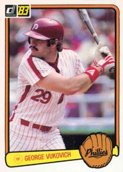 #315 George Vukovich - Philadelphia Phillies - 1983 Donruss Baseball