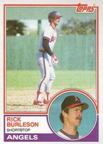 #315 Rick Burleson - California Angels - 1983 Topps Baseball