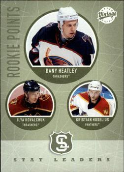 #315 Dany Heatley / Ilya Kovalchuk / Kristian Huselius - Atlanta Thrashers / Florida Panthers - 2002-03 Upper Deck Vintage Hockey