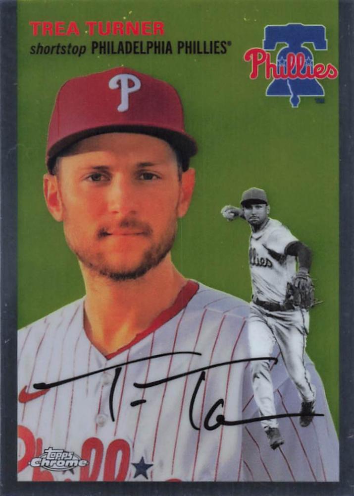 #315 Trea Turner - Philadelphia Phillies - 2023 Topps Chrome Platinum Anniversary Baseball