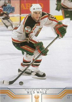 #315 Wes Walz - Minnesota Wild - 2001-02 Upper Deck Hockey