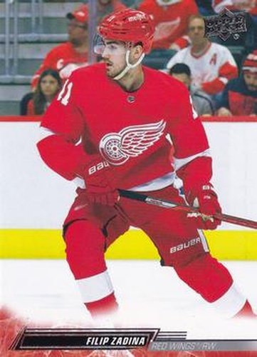 #316 Filip Zadina - Detroit Red Wings - 2022-23 Upper Deck Hockey