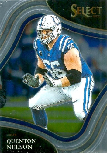#316 Quenton Nelson - Indianapolis Colts - 2021 Panini Select Football