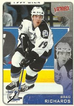 #316 Brad Richards - Tampa Bay Lightning - 2001-02 Upper Deck Victory Hockey