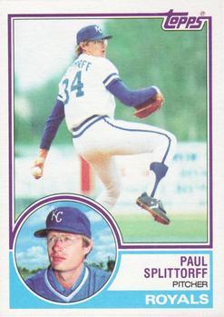 #316 Paul Splittorff - Kansas City Royals - 1983 Topps Baseball