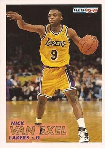 #316 Nick Van Exel - Los Angeles Lakers - 1993-94 Fleer Basketball