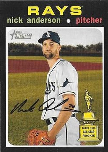 #316 Nick Anderson - Tampa Bay Rays - 2020 Topps Heritage Baseball