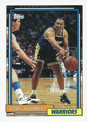 #316 Victor Alexander - Golden State Warriors - 1992-93 Topps Basketball