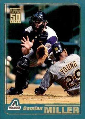 #317 Damian Miller - Arizona Diamondbacks - 2001 Topps Baseball