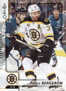 #317 Patrice Bergeron - Boston Bruins - 2017-18 O-Pee-Chee Hockey