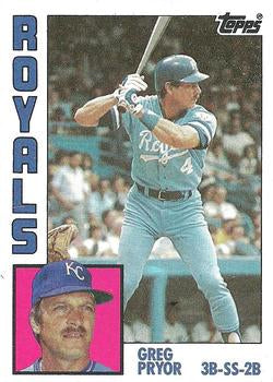 #317 Greg Pryor - Kansas City Royals - 1984 Topps Baseball