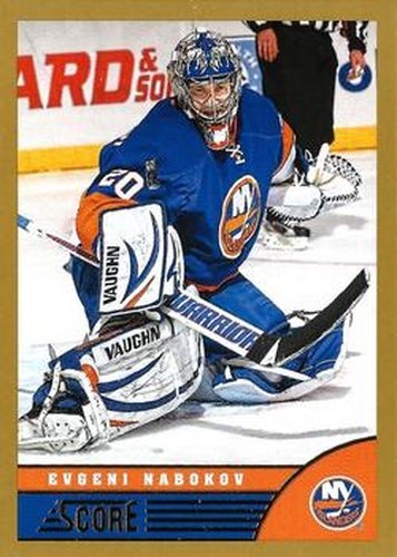 #317 Evgeni Nabokov - New York Islanders - 2013-14 Score - Gold Hockey