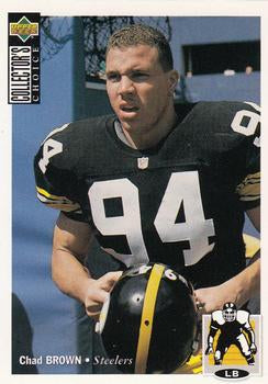 #317 Chad Brown - Pittsburgh Steelers - 1994 Collector's Choice Football