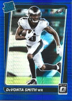#205 DeVonta Smith - Philadelphia Eagles - 2021 Donruss Optic - Blue Hyper Football